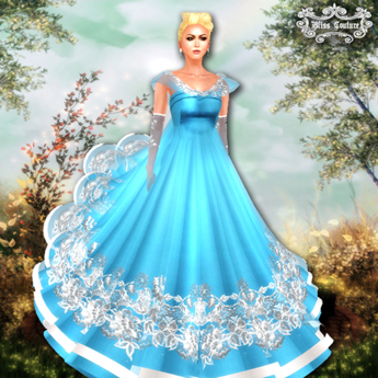 Second Life Marketplace - Bliss Couture Josephina Princess Blue